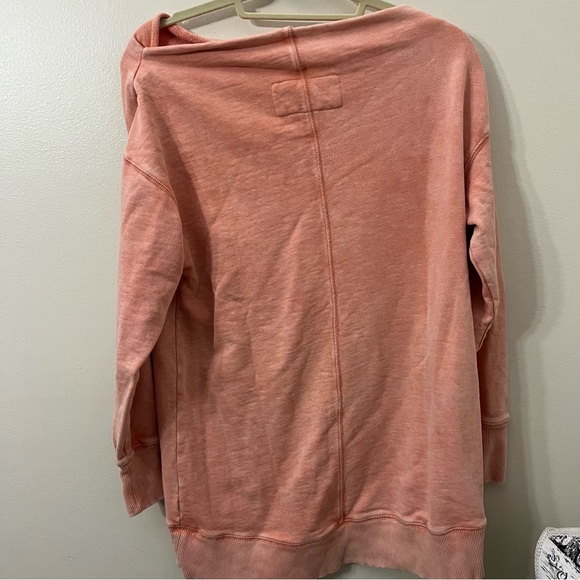 Pilcro by Anthropologie Donna Boatneck Tunic Terry Sweatshirt Small - Picture 3 of 9